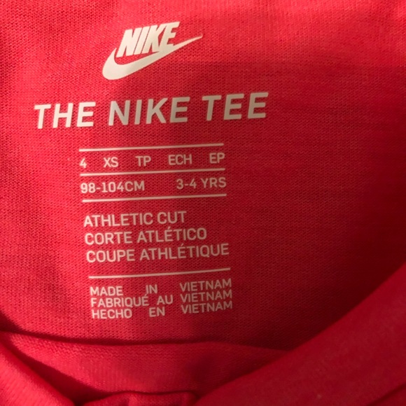 NWT GIRLS NIKE LONG SLEEVE CROP SHIRT SIZE 4 - Picture 3 of 4